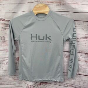Huk Performance Shirt Mens Small Fishing Long Sleeve Sun Protection Performance